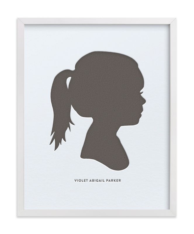 Custom Silhouette Letterpress Art | Minted