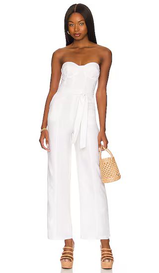 Steph Jumpsuit in White | Revolve Clothing (Global)