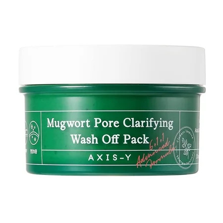 AXIS-Y Mugwort Pore Clarifying Wash Off Pack | Exfoliating | Pore Reduction | Acne blackhead oily skin care | Clay/Mud Mask | Korean Skincare | 100ml / 3.38 fl. oz. C3 | Walmart (US)