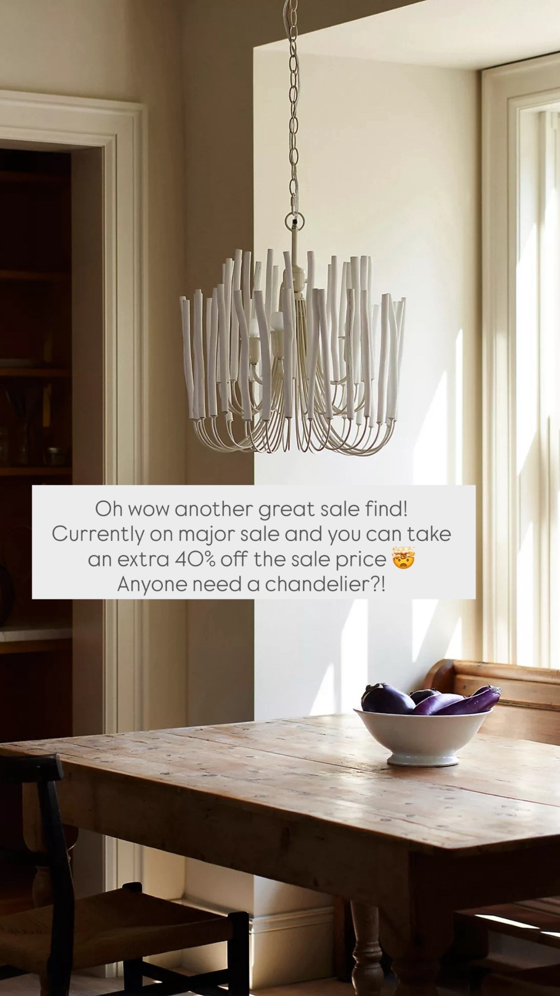 The prettiest chandelier at an insanely amazing price!! On clearance at Anthropologie and you can take an extra 40% off the sale price!! 

So gorgeous for a dining room, bedroom, a primary bathroom or your entryway!

#LTKHome #LTKSaleAlert #LTKdayinmylife