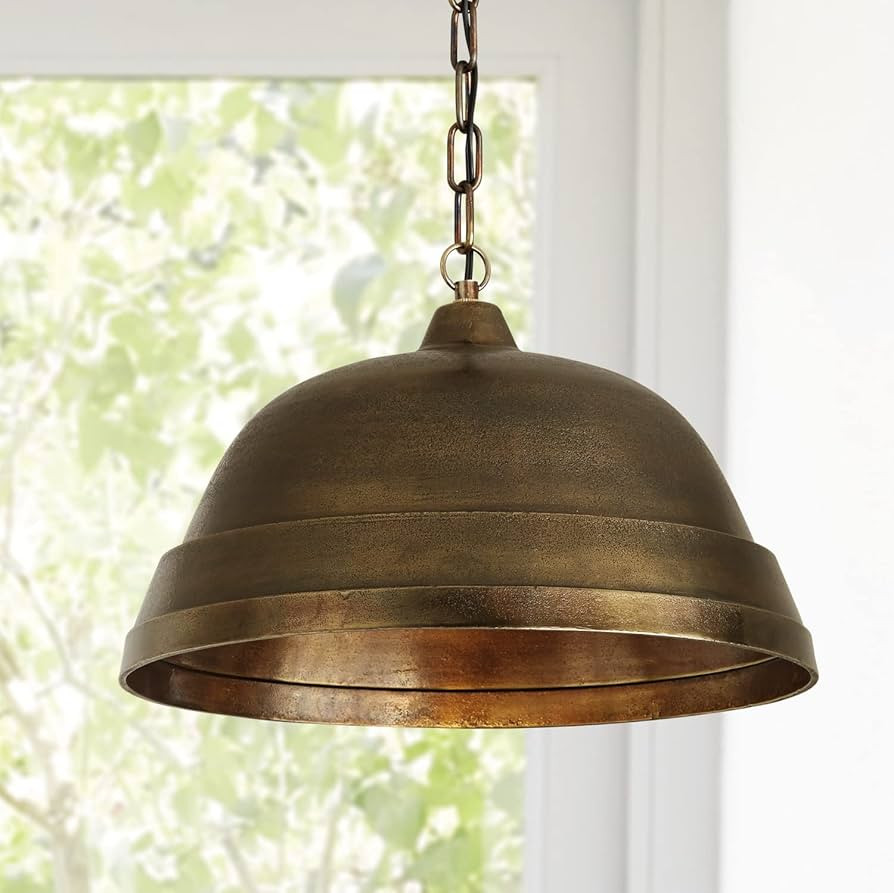 Capital Lighting 330311XB Sedona Handcrafted Sand-Cast Aluminum Industrial Metal Dome Pendant, 1-... | Amazon (US)