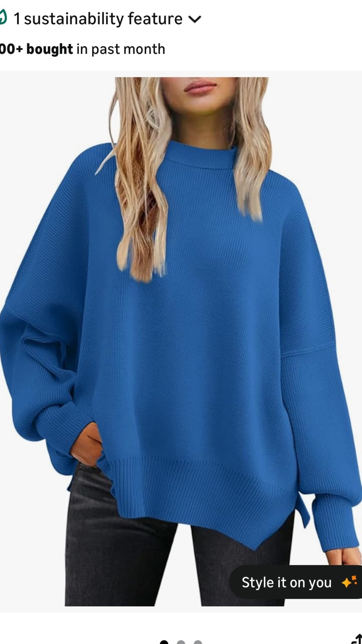 I have this sweater in two other colors and this gorgeous sapphire blue color just went on sale! 💙

It’s the one linked below, the link just pulled in the cream colored one  

#LTKootd #LTKSaleAlert #LTKOver40