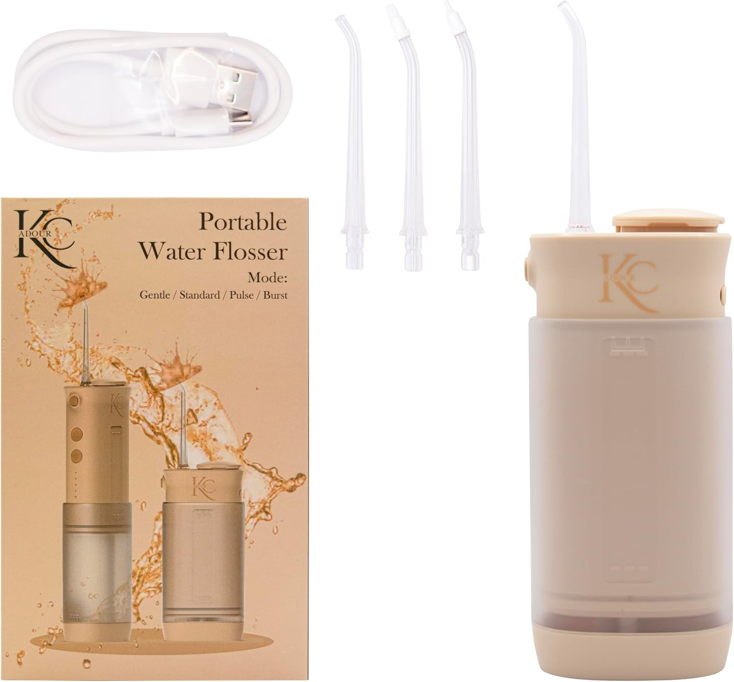 Portable Dental Water Flosser for Teeth, Gums, Braces, Travel-Friendly Oral Irrigator, Dentist Ap... | Amazon (US)