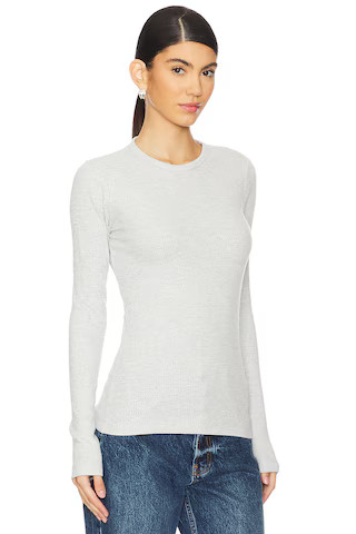 AGOLDE Delphi Slim Tee in Brushed Grey Heather from Revolve.com | Revolve Clothing (Global)