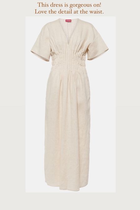 Lauretta Pleated Waist Linen Maxi Dress by STAUD. The perfect summer dress!

#classicstyle
#whitedress
#longdress
#summerdress
#summerstyle

#LTKStyleTip #LTKWorkwear #LTKSeasonal