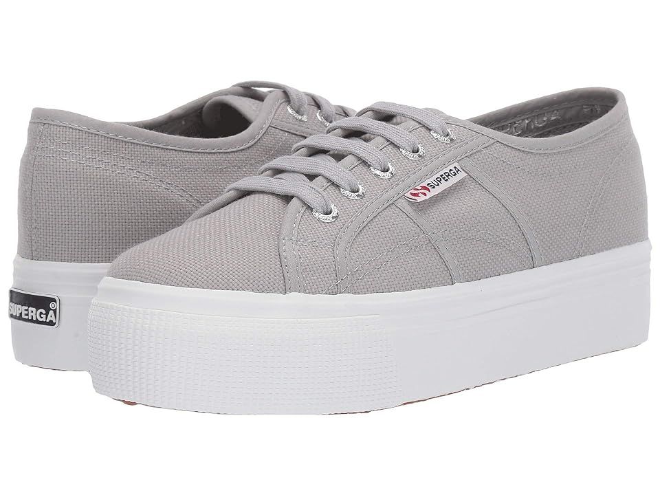 Superga 2790 Acotw Platform Sneaker (Light Grey) Women's Lace up casual Shoes | Zappos