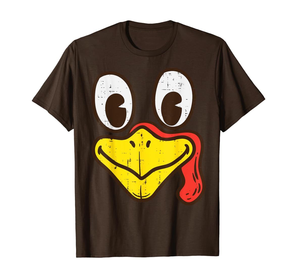 Silly Turkey Face Funny Thanksgiving Dinner Men Women Kids T-Shirt | Amazon (US)
