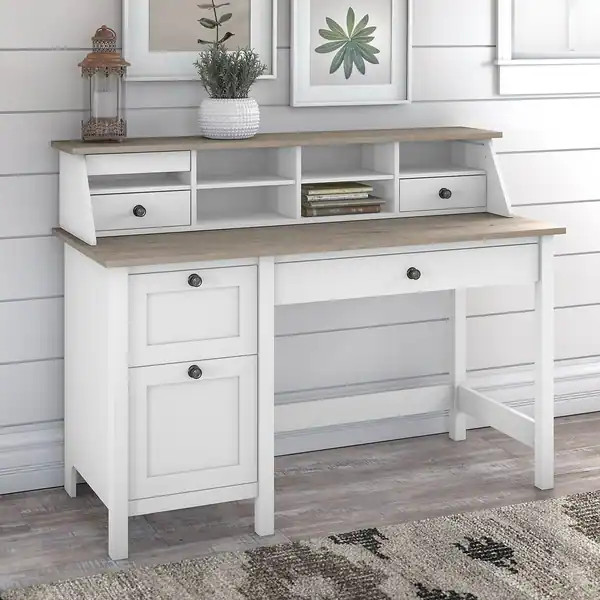 The Gray Barn Orchid Gulch Computer Desk with Drawers and Organizer | Bed Bath & Beyond