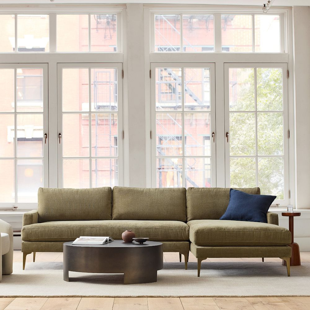 Andes 2-Piece Chaise Sectional (90"–103") | West Elm (US)
