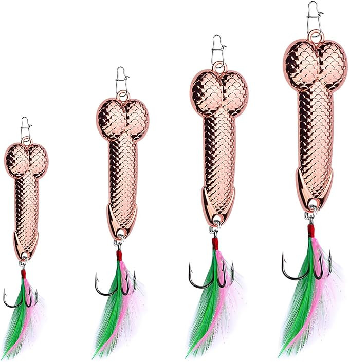 Fishing Lures Gag Gift for Men, White Elephant Gift Father's Day Angler Fishermen Metal Luminous ... | Amazon (US)