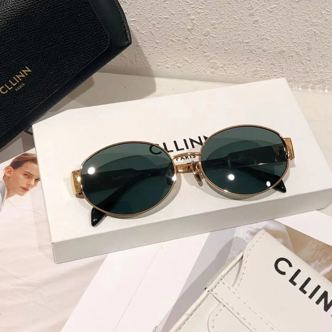 Luxury Designer sunglasses Women's Men's glasses with Lisa Triumph Beach street photo The same Fa... | DHGate