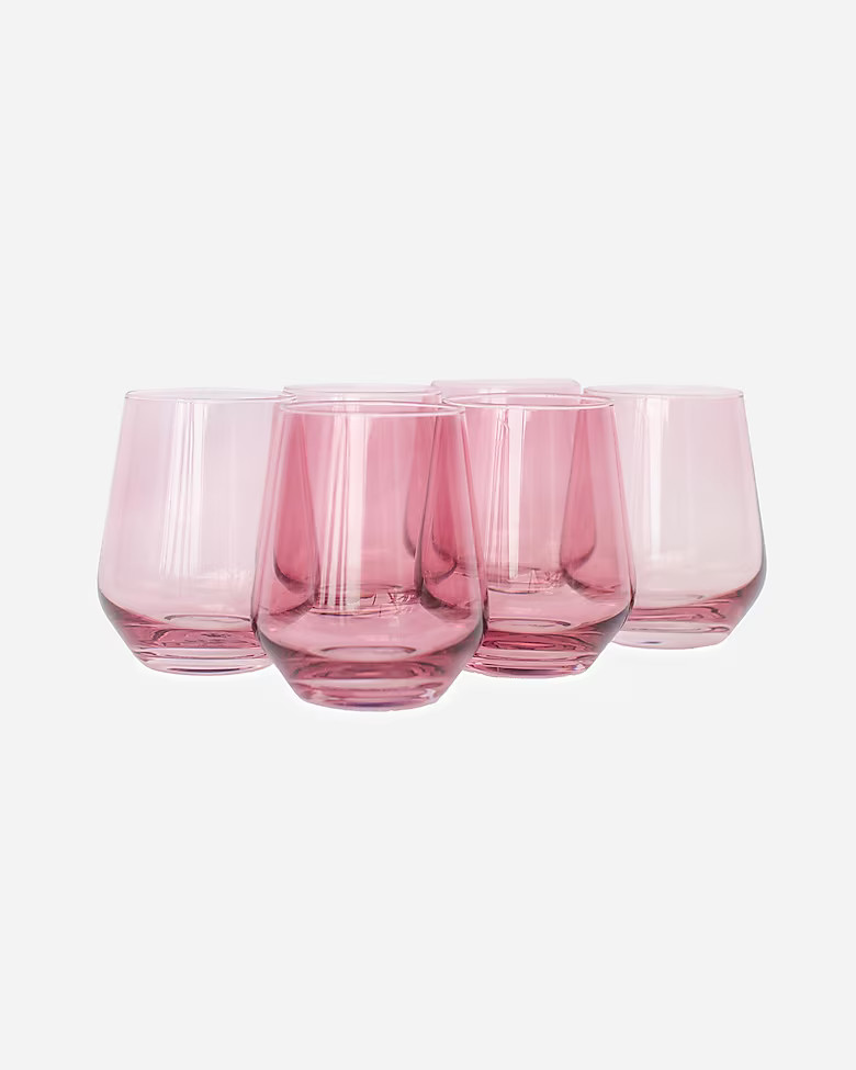 Estelle Colored Glass stemless set-of-six | J. Crew US