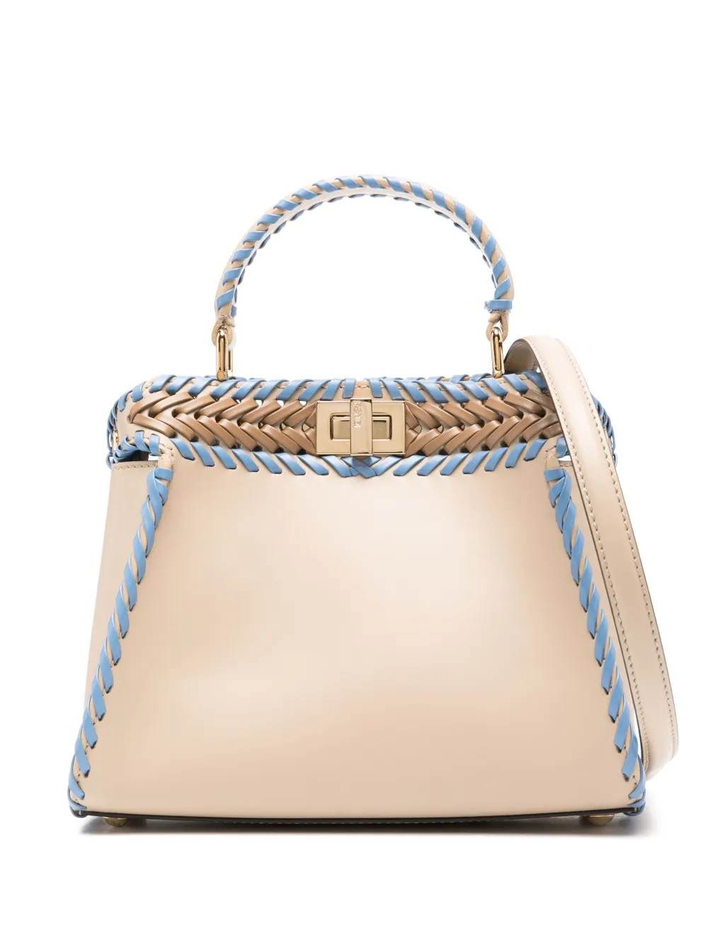 FENDI Mini Peekaboo Leather Bag - Farfetch | Farfetch Global