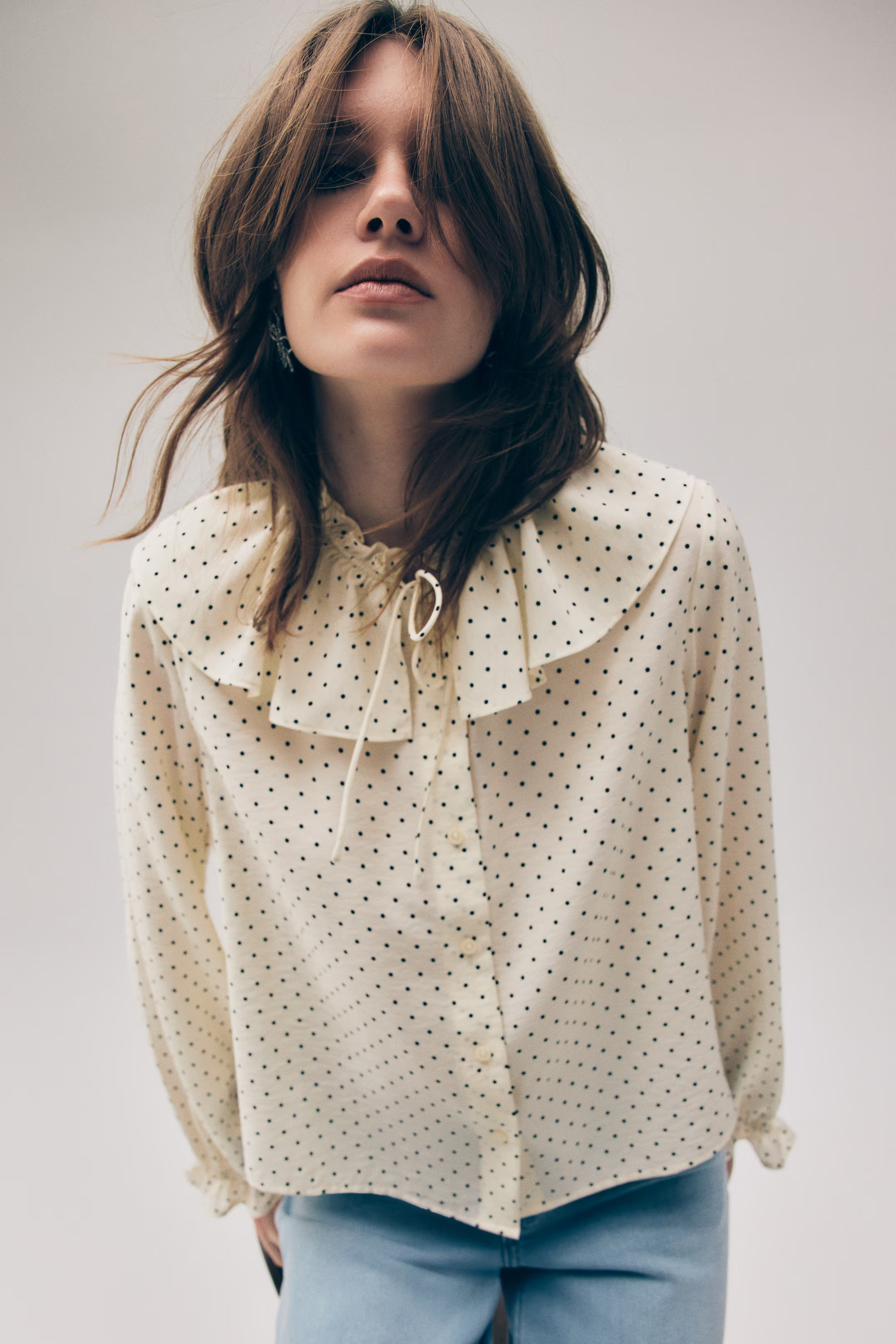 Ruffle-Trimmed Blouse | H&M (US + CA)