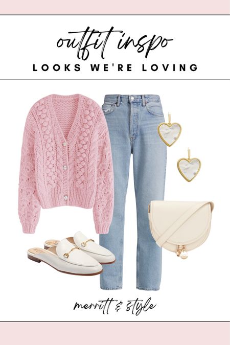 Pink sweater valentines outfit idea 

#LTKsalealert #LTKunder50 #LTKstyletip