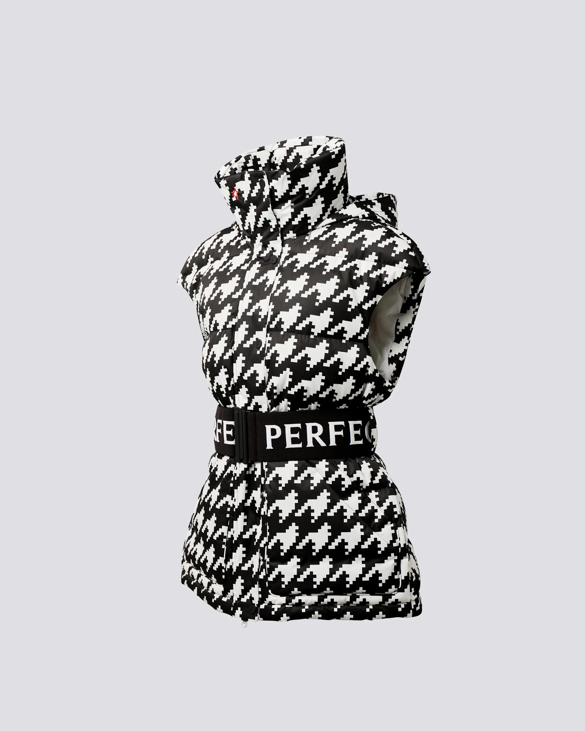 Houndstooth Oversized Vest II | Perfect Moment