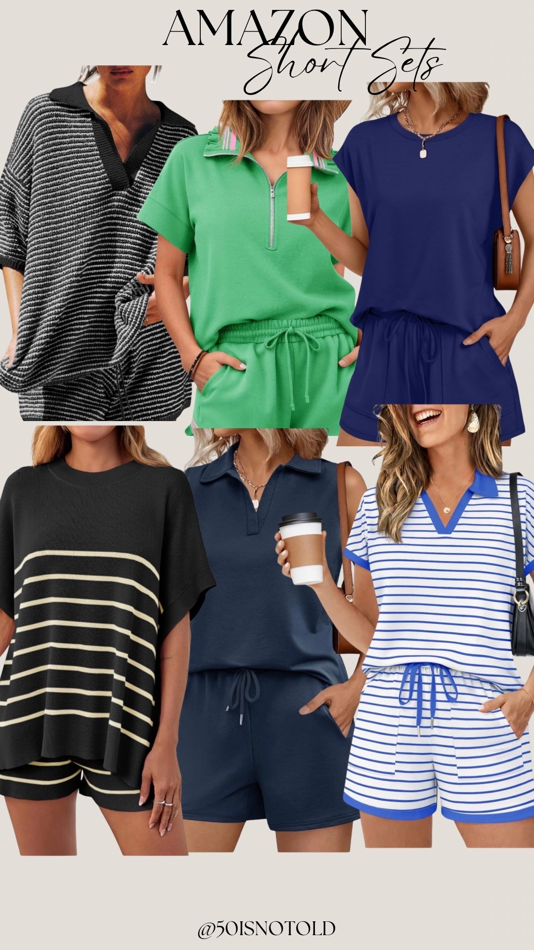 Amazon short sets! All of these are matching sets and come in multiple colors. Affordable matching sets that make getting ready easier! Several of them also have an option for pants. 

#LTKActive #LTKTravel #LTKootd