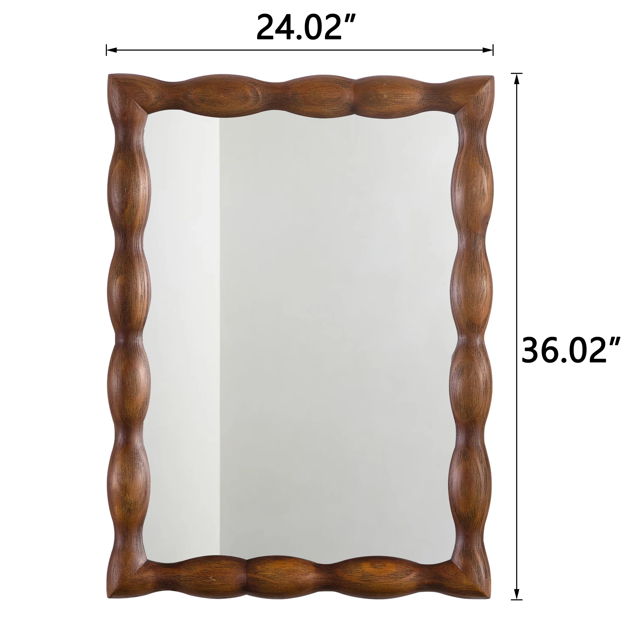 Lark Manor™ Solid Wood Rectangle Flat Wall Mirror | Wayfair | Wayfair North America