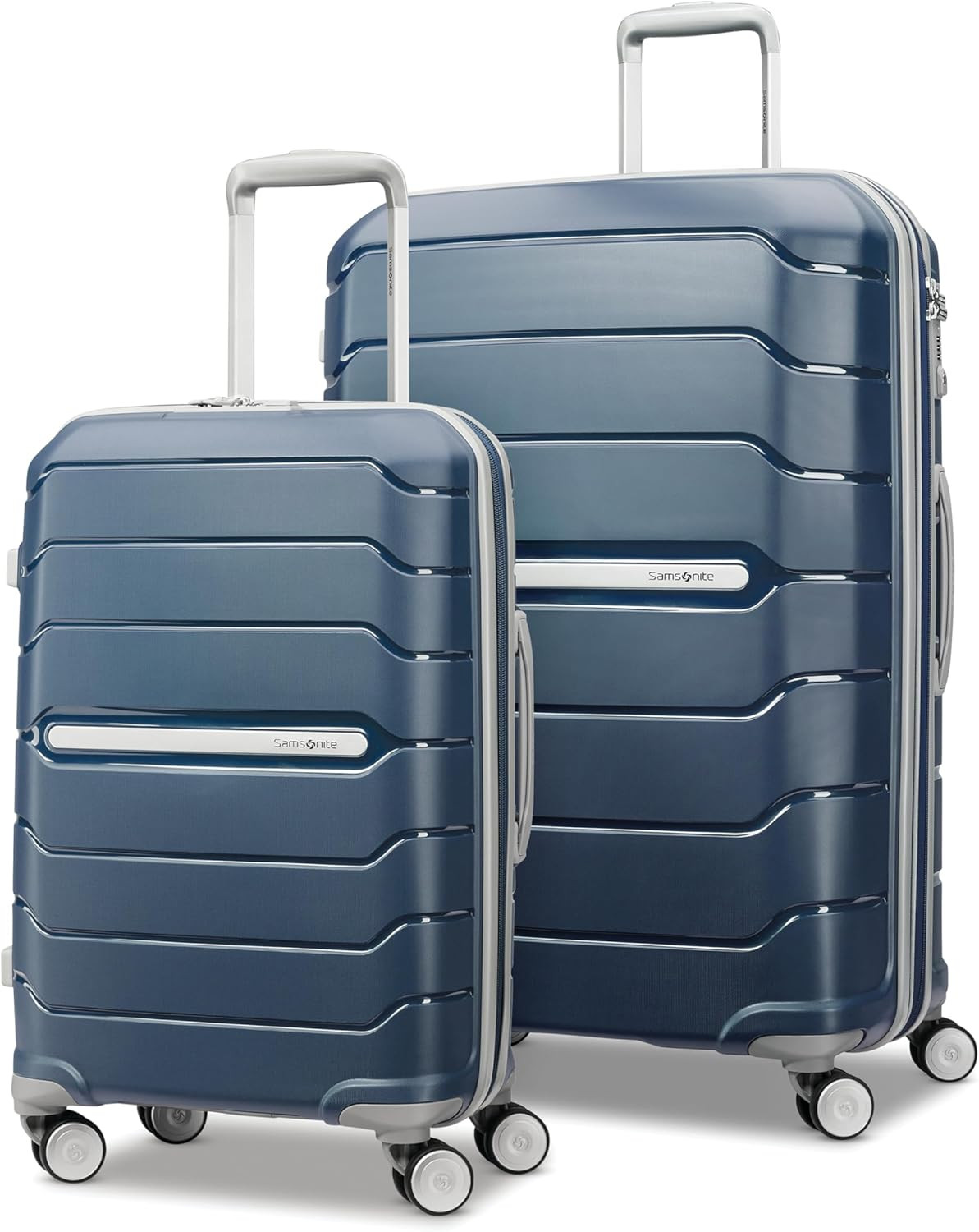 Amazon.com | Samsonite Freeform 2-Piece Luggage Set - Carry-On & Large Checked Luggage with Dual ... | Amazon (US)