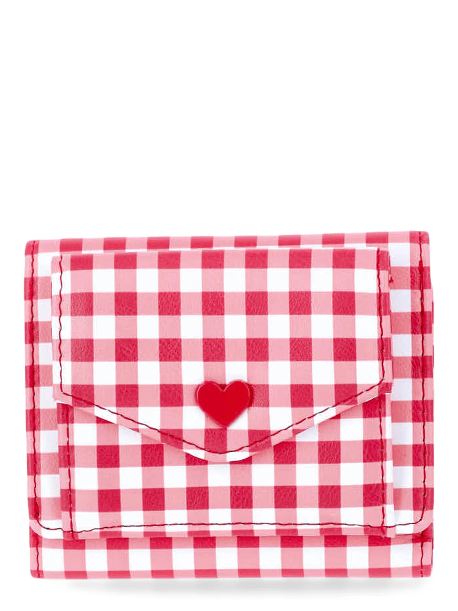 No Boundaries Trifold Wallet, Just Red Gingham | Walmart (US)