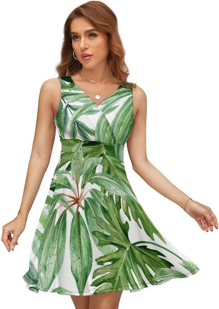 Women Milk Silk Sleeveless Tank Dress, Summer Sundresses Skirt(S-2XL) | Amazon (US)