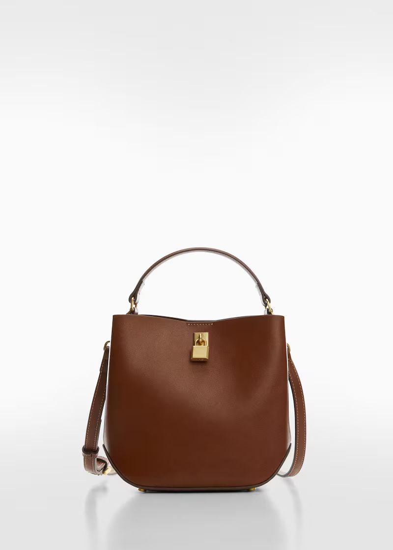 Padlock mini shopper back | MANGO (US)