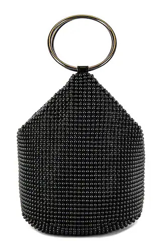 olga berg Bianca Ball Mesh Handle Bag in Black from Revolve.com | Revolve Clothing (Global)
