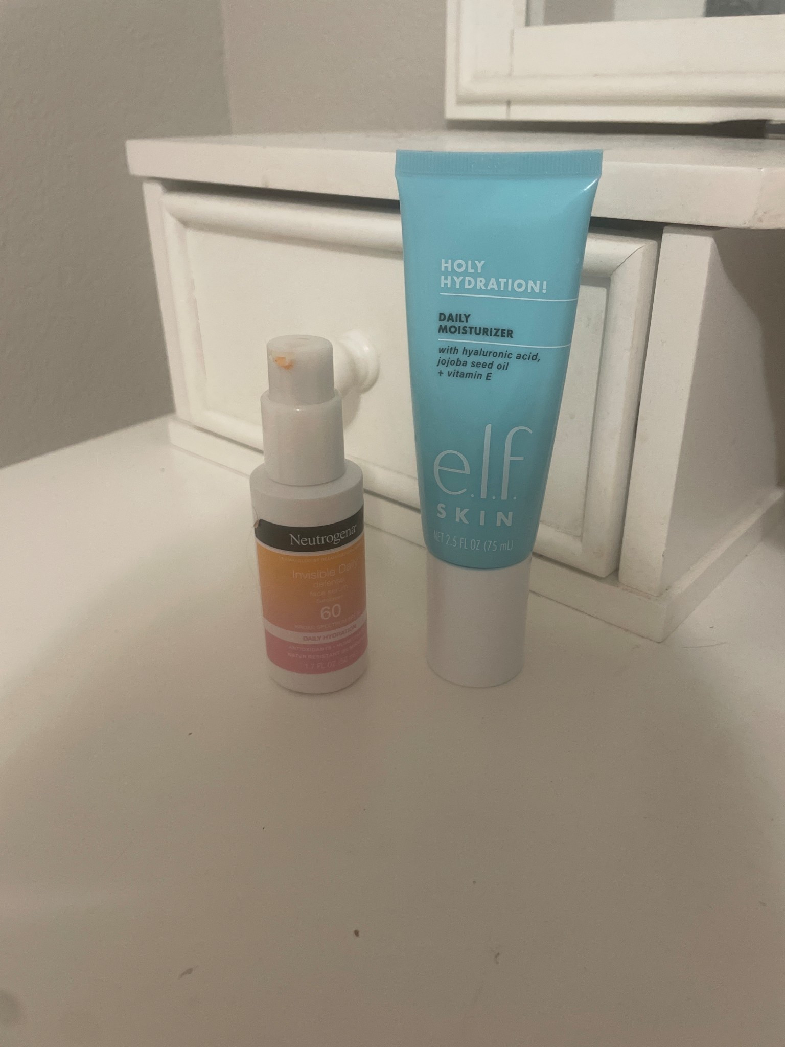 Sunscreen & Moisturizer 

#LTKmorningroutine #LTKselfcare