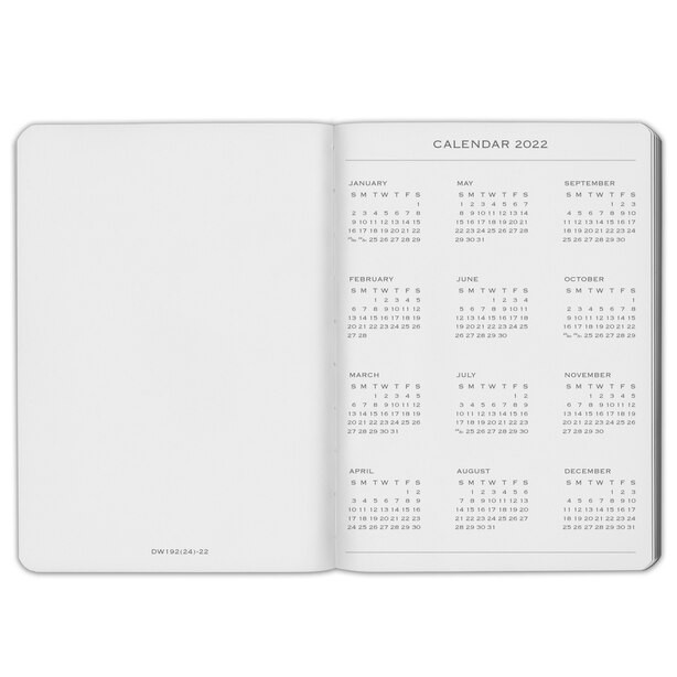 2022 Weekly Mettalic Agenda, Rose Gold | Indigo (CA)