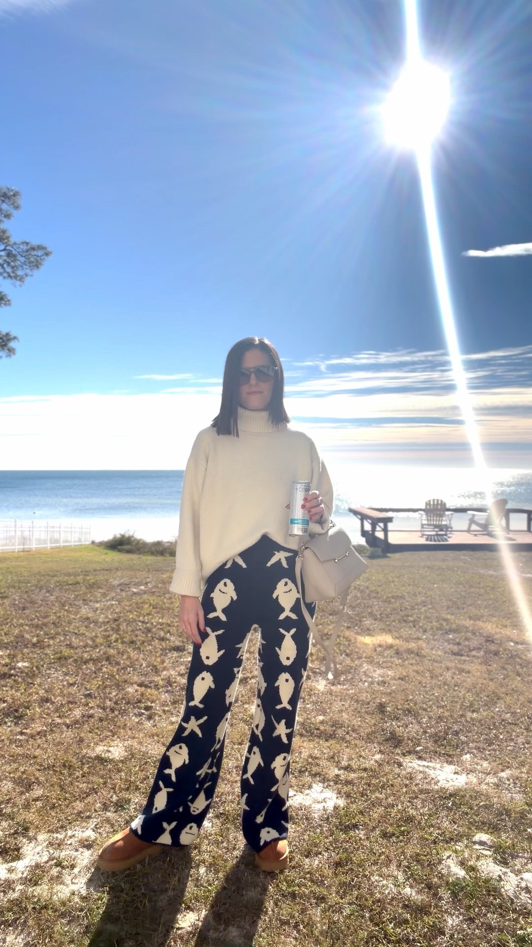 Sweater - Calia, Small 
Pants - Cider, 4
Shoes and Purse - Amazon 
Sunglasses - Sojos

#LTKFindsUnder100 #LTKootd #LTKFindsUnder50