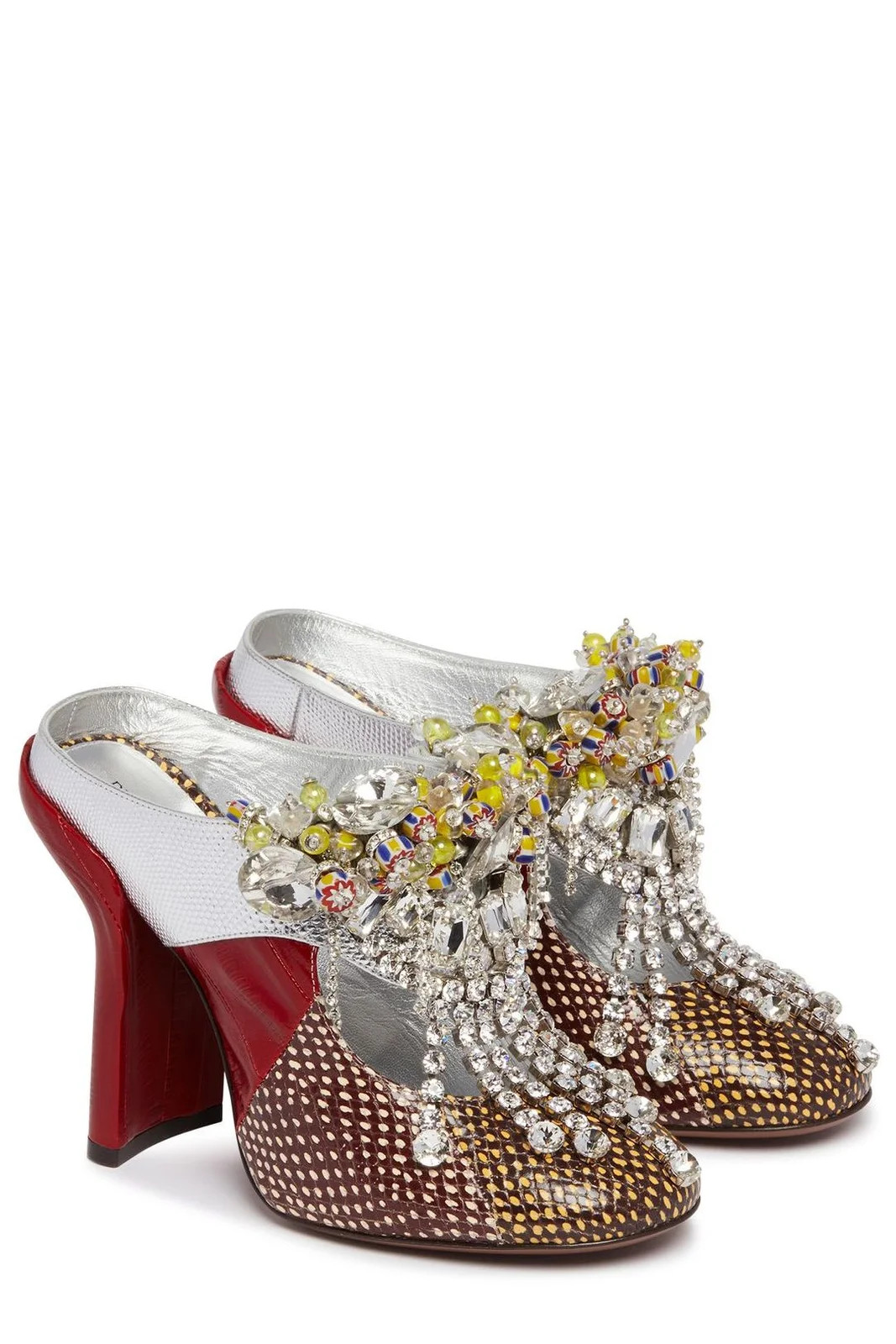 Dries Van Noten Embellished Heeled Sandals | Cettire Global