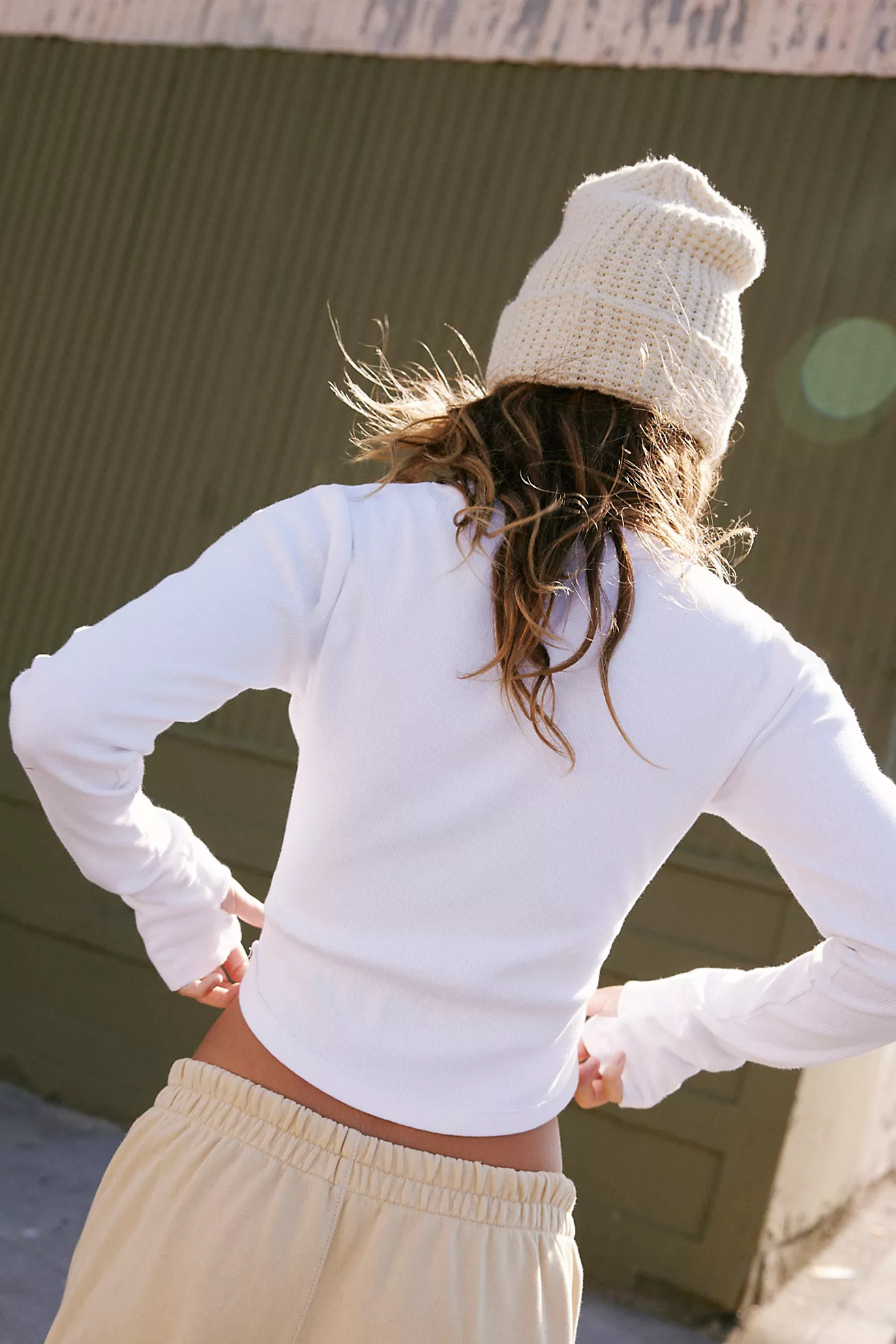 Ribbed Long-Sleeve Baby Tee | Free People (Global - UK&FR Excluded)