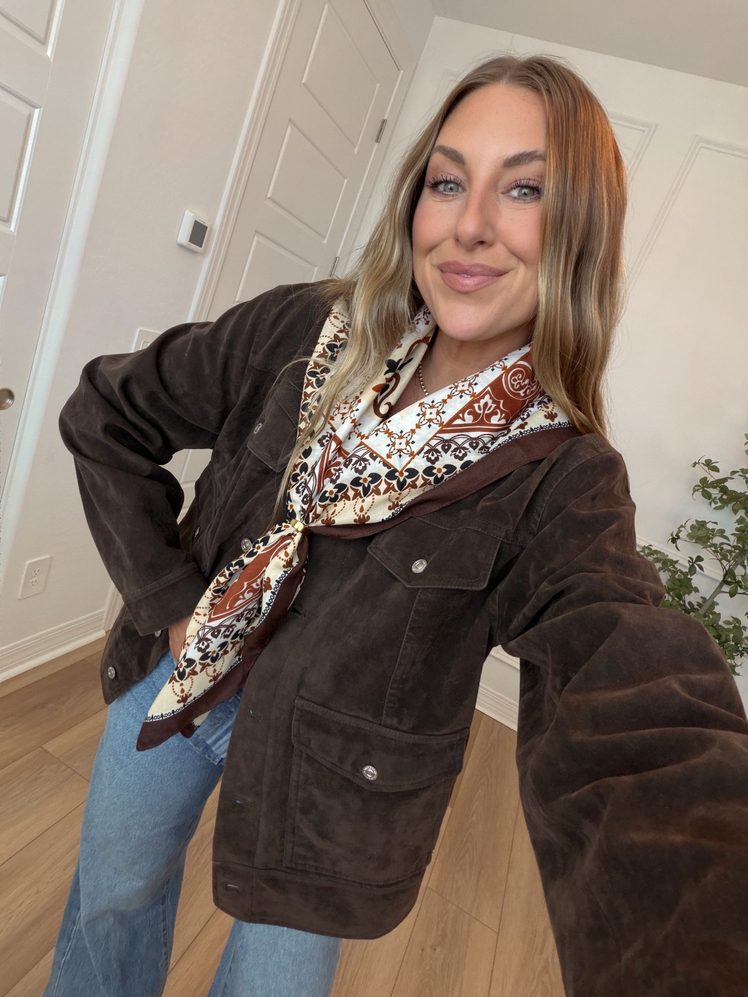Suede barn jacket is 40% off! I’m wearing a small