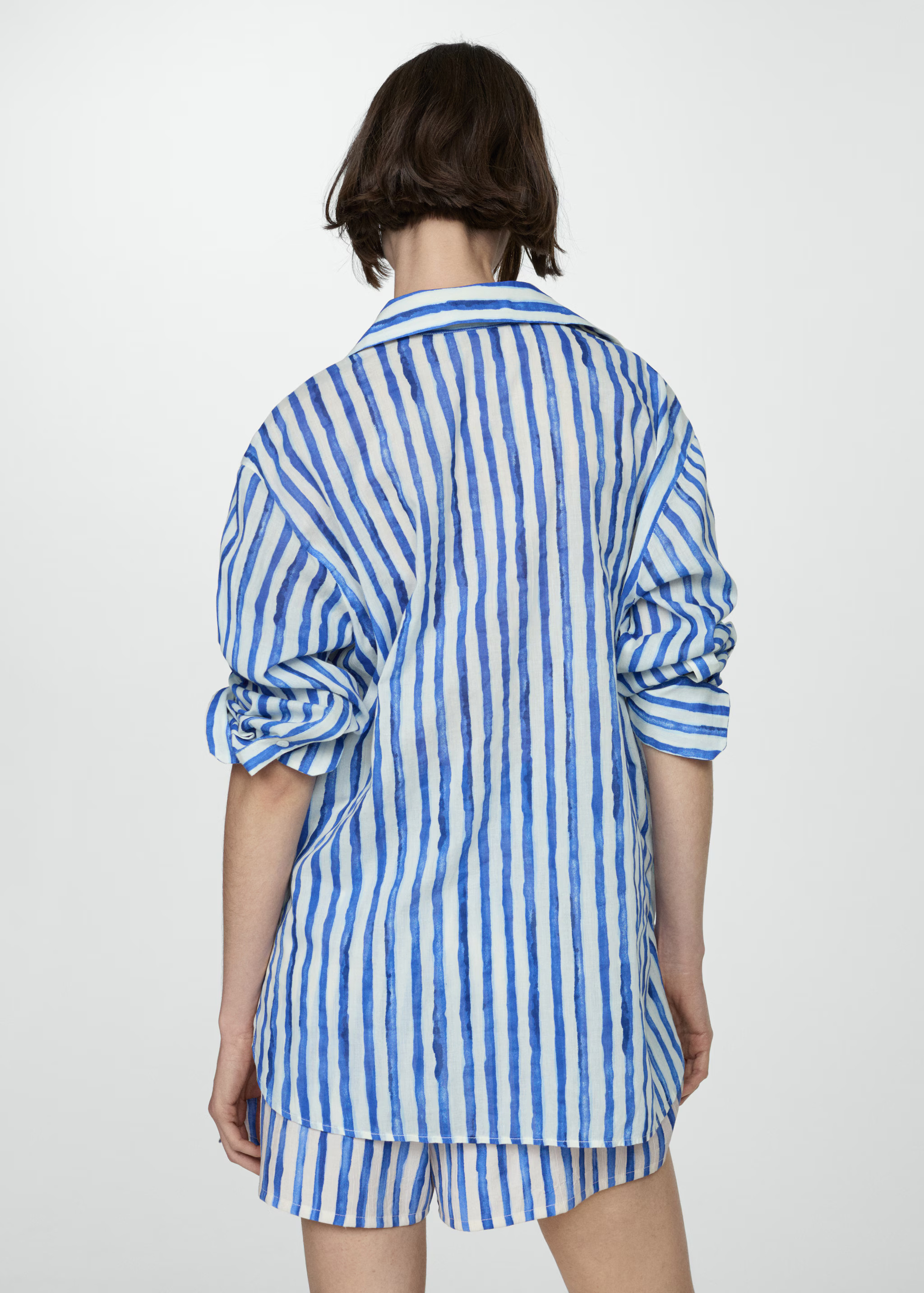 100% cotton striped shirt | MANGO (US)