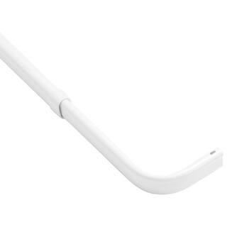 28 in. - 48 in. Heavy Duty Single Curtain Rod in White 869457 - The Home Depot | The Home Depot