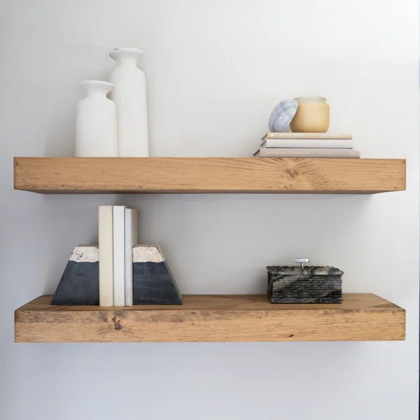 Pippi Modern Floating Shelves 3 Inches Thick | Wayfair North America