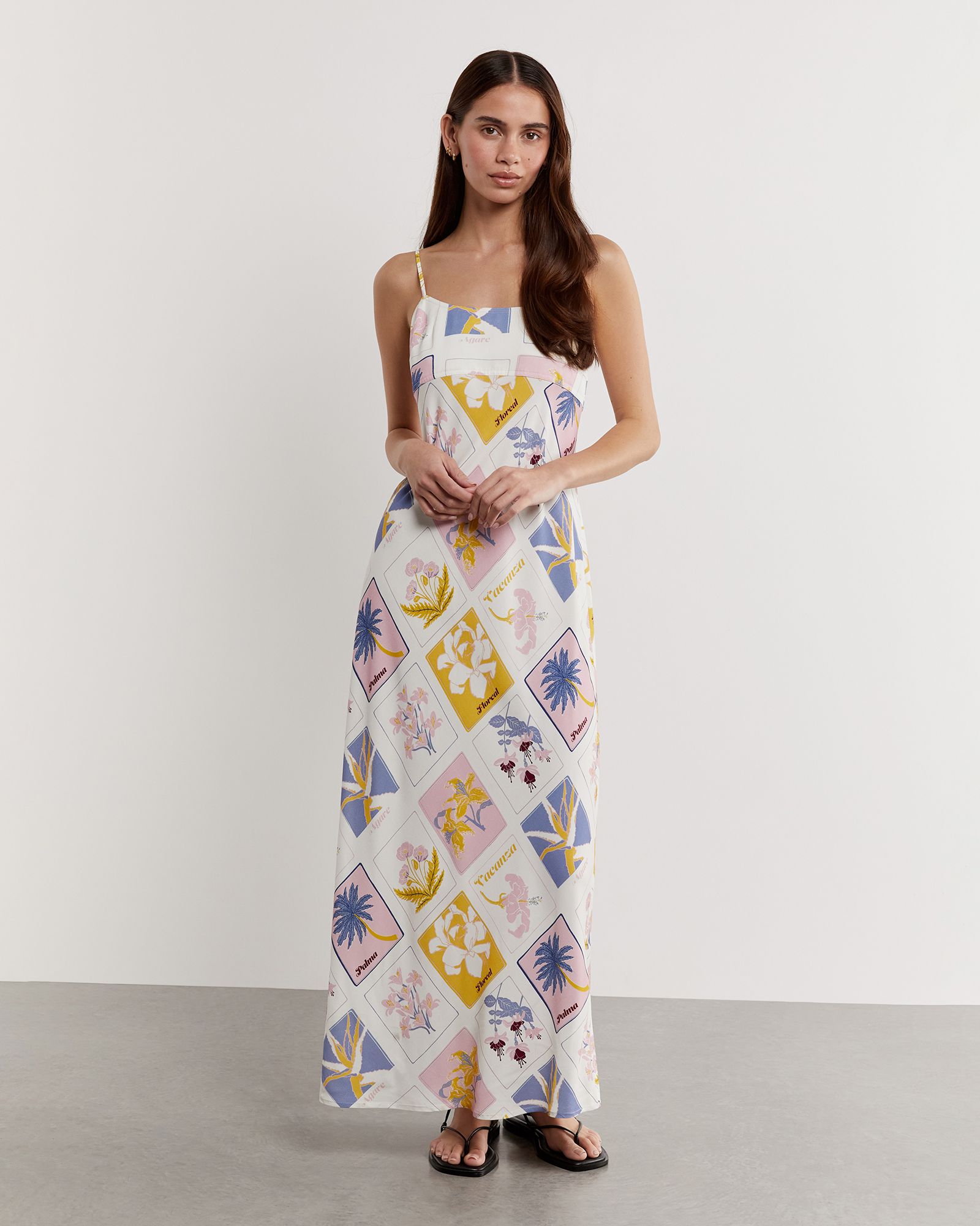 Aria Postcard Bias Slip Dress | JAG (Australia & New Zealand)