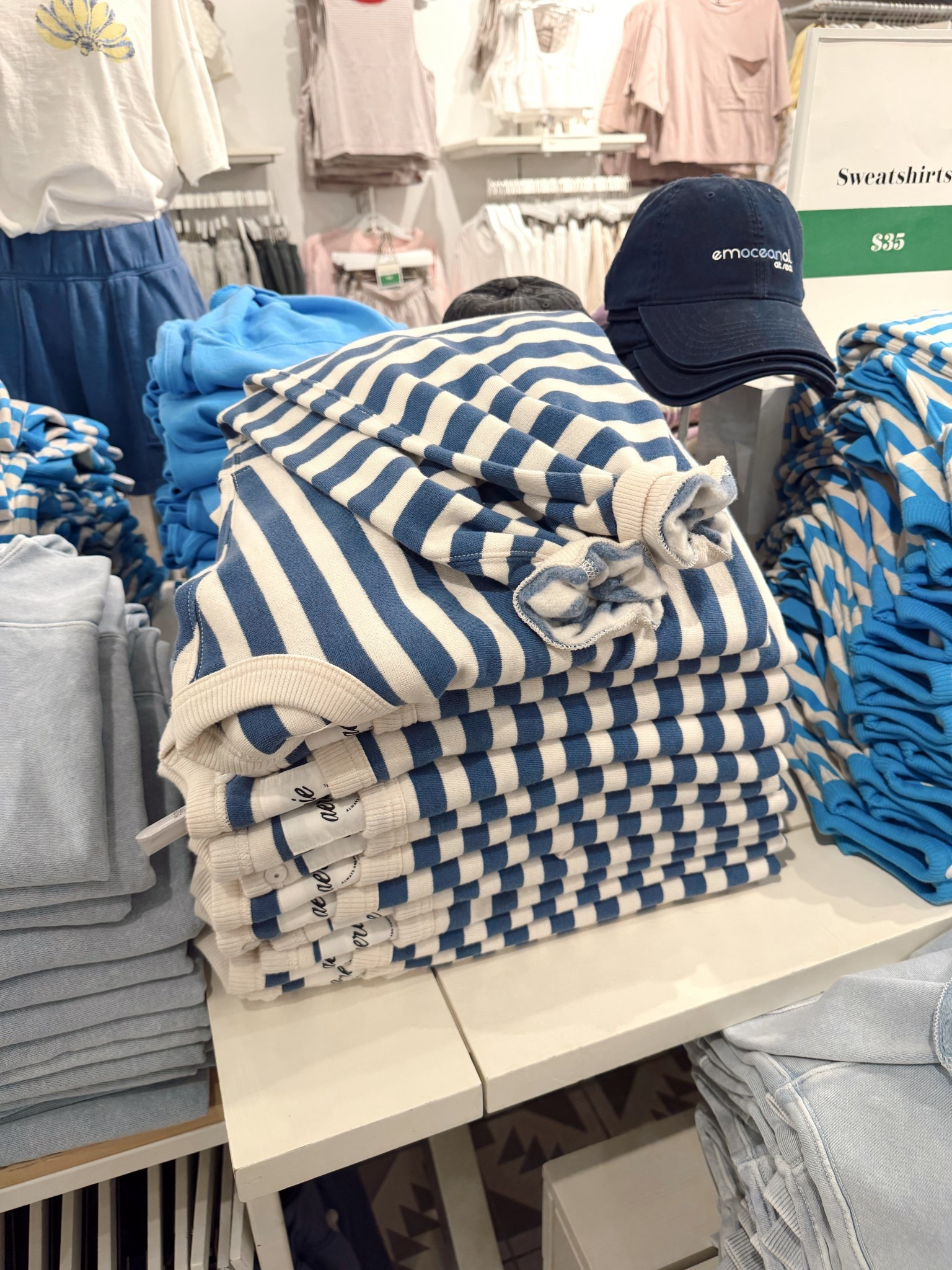 The best sweatshirt! Runs big - I do the xs.



#LTKxAerie #LTKootd #LTKOver40