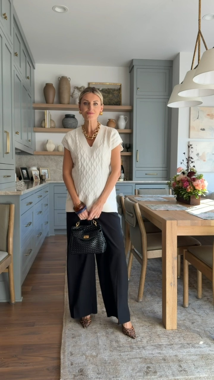 This is an affordable, chic look for Thanksgiving! This would also work well for fall workwear! Wearing XS. 

Loverly Grey, Thanksgiving outfit ideas, fall workwear, fall outfit ideas, sweater vest, maternity pants, bump friendly outfit ideas 

#LTKHoliday #LTKStyleTip #LTKFindsUnder50