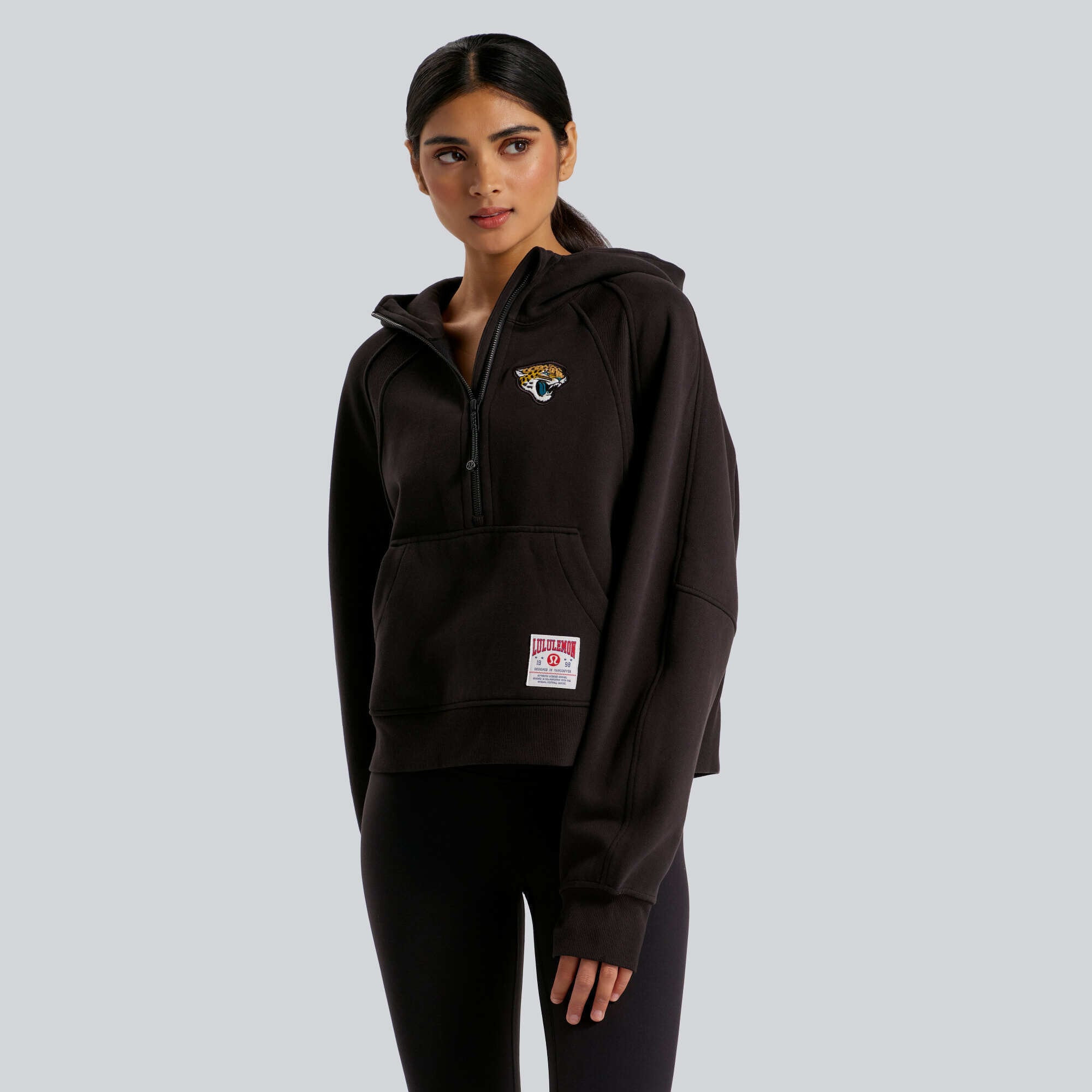 Jacksonville Jaguars lululemon Women's Scuba Oversized Half-Zip Hoodie - Black | Fanatics