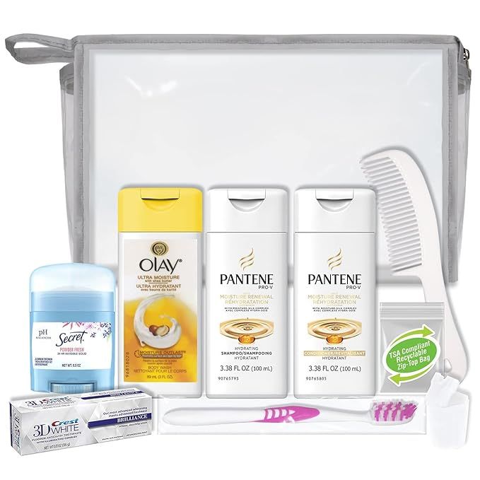 Convenience Kits International Women's 10-Piece Deluxe Kit with Travel Size TSA Compliant Essenti... | Amazon (US)