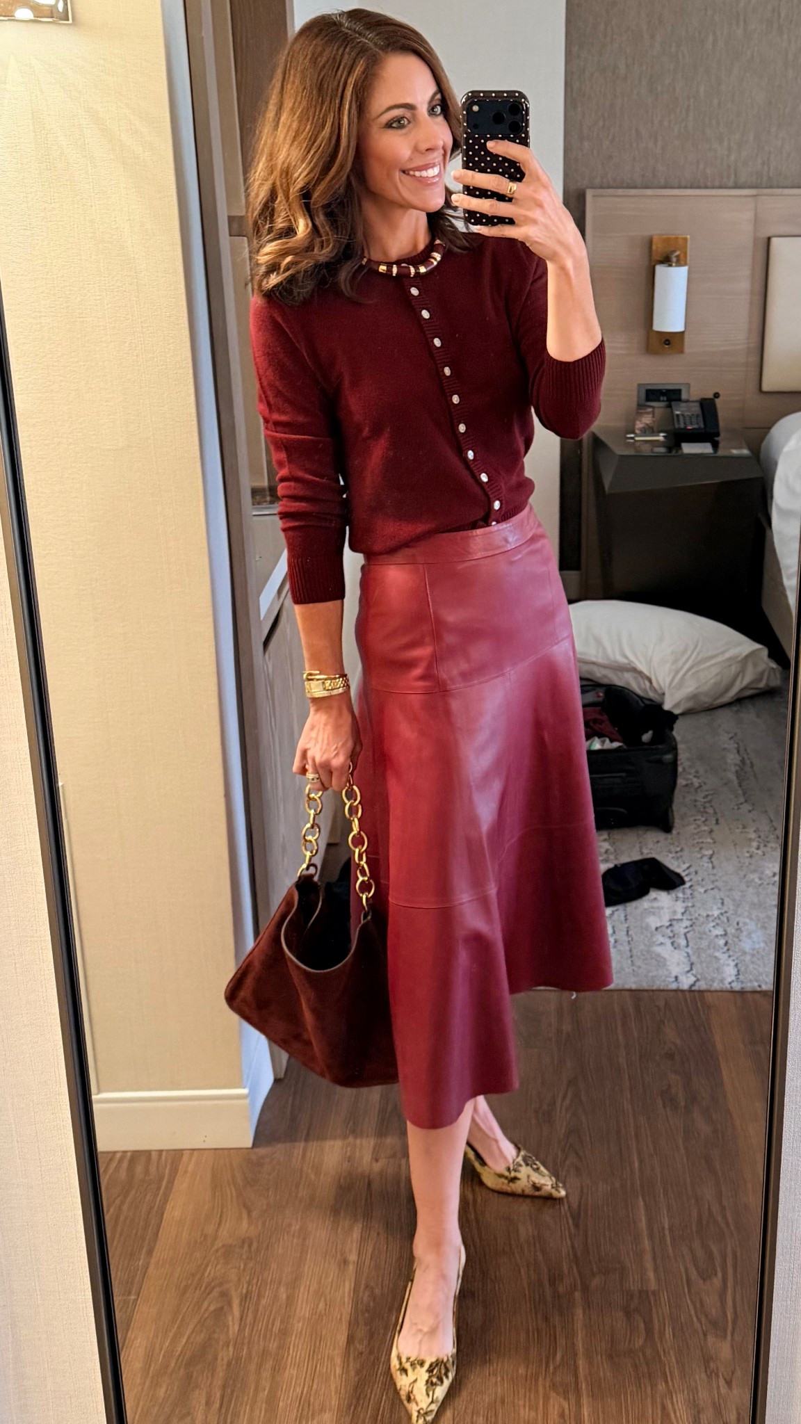 Luncheon for my book in Lake Bluff today! Skirt is very old leather I found on eBay 7-8 years ago, but I found some very similar. 

#LTKSeasonal #LTKOver40 #LTKStyleTip