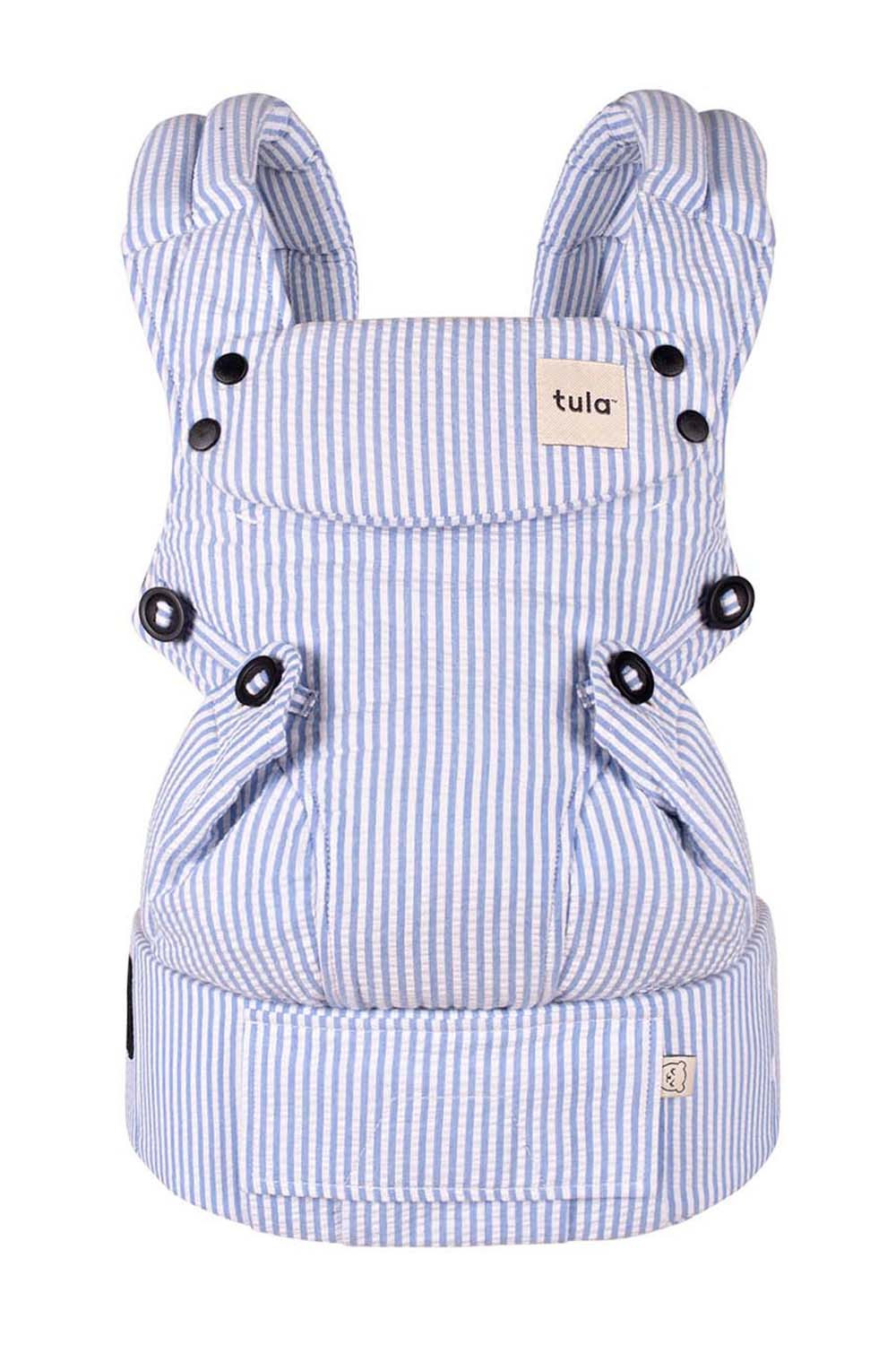 Classic Blue - Seersucker Explore Baby Carrier | Baby Tula