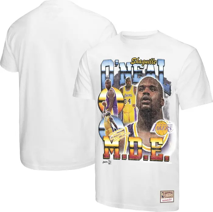 Mitchell & Ness Men's Mitchell & Ness Shaquille O'Neal White Los Angeles Lakers Commemorative Col... | Nordstrom