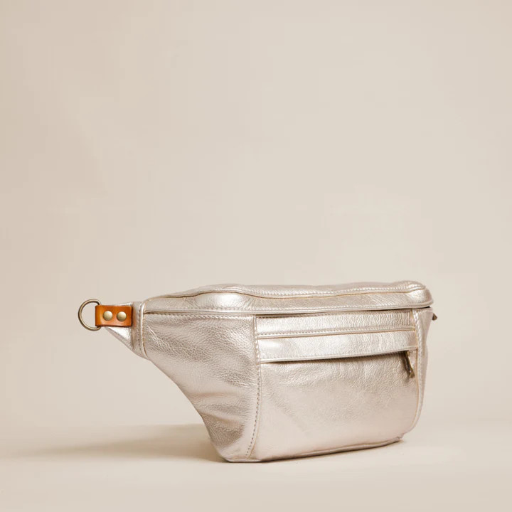 Cross Your Heart Sling - Leather Platinum | Parker Thatch