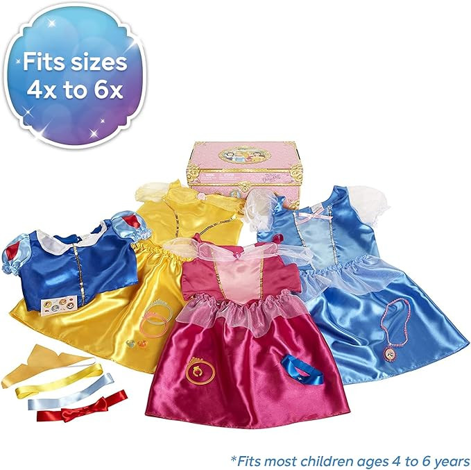 Disney Princess Dress Up Trunk Deluxe 21 Piece Officially Licensed [Amazon Exclusive] | Amazon (US)