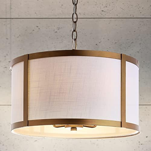 JONATHAN Y JYL3510B Thatcher 17" Metal LED Pendant Contemporary,Transitional Dimmable,2700K Cozy War | Amazon (US)