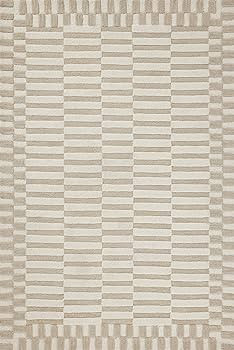 Loloi Chris Loves Julia Bradley Collection BRL-02 Ivory/Beige 8'-6" x 11'-6" Area Rug | Amazon (US)