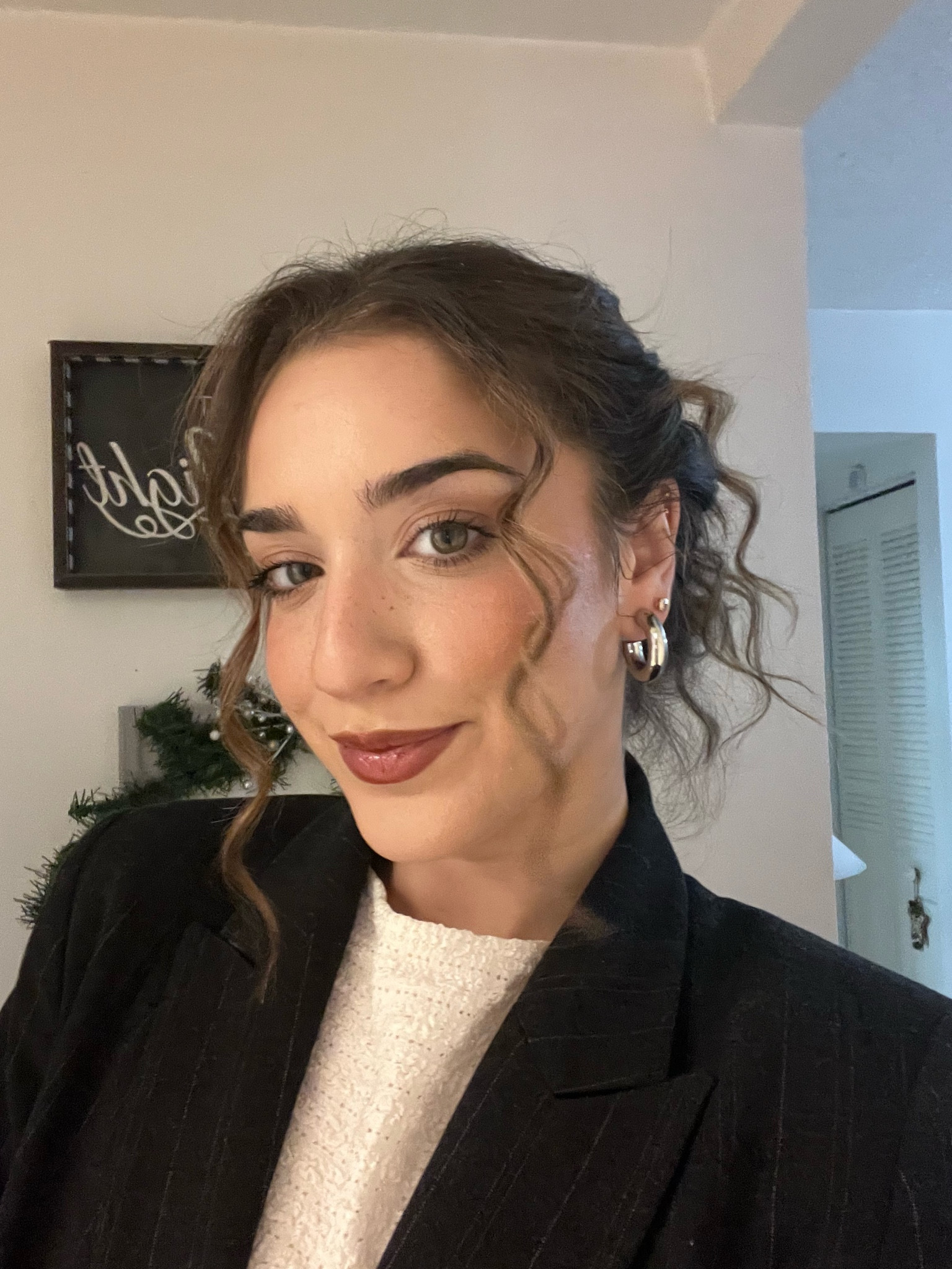 holiday makeup & hair 
soft makeup curly updo 
silver jewelry 
stocking stuffers christmas gift 
gift guide

#LTKSeasonal #LTKCyberWeek #LTKHoliday