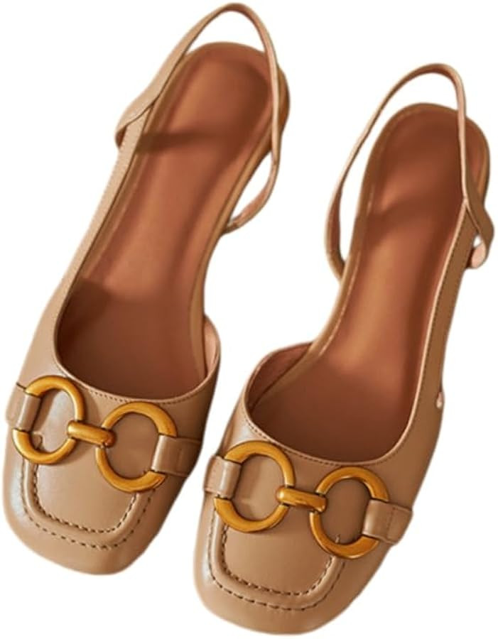 Retro low-heeled women's sandals for women, large size, comfortable and breathable, suitable for ... | Amazon (US)